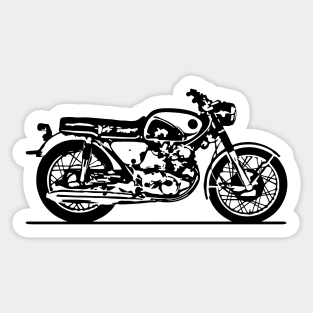 CB77 Bike Sketch Art Sticker